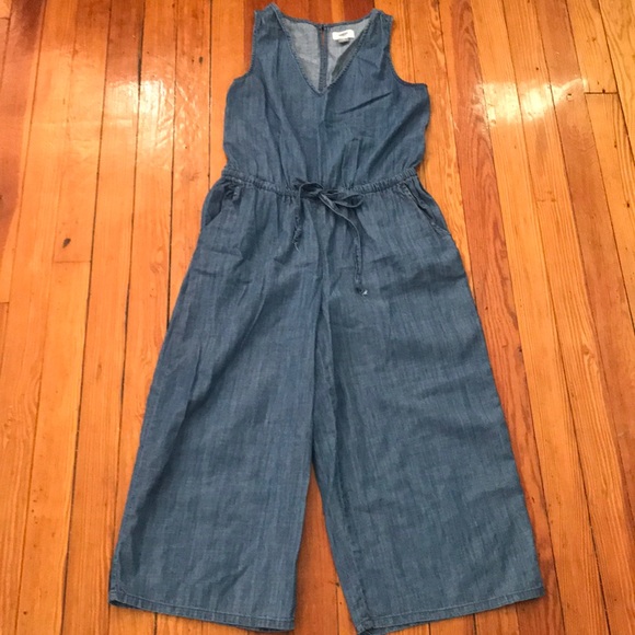 Old Navy Pants - Old Navy Wide Leg Cotton Jumpsuit